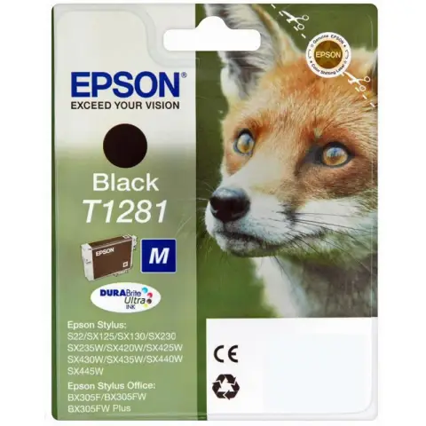 Epson T1281 - Tusz czarny do Epson SX-125, SX-130, SX-230, SX-235 ...